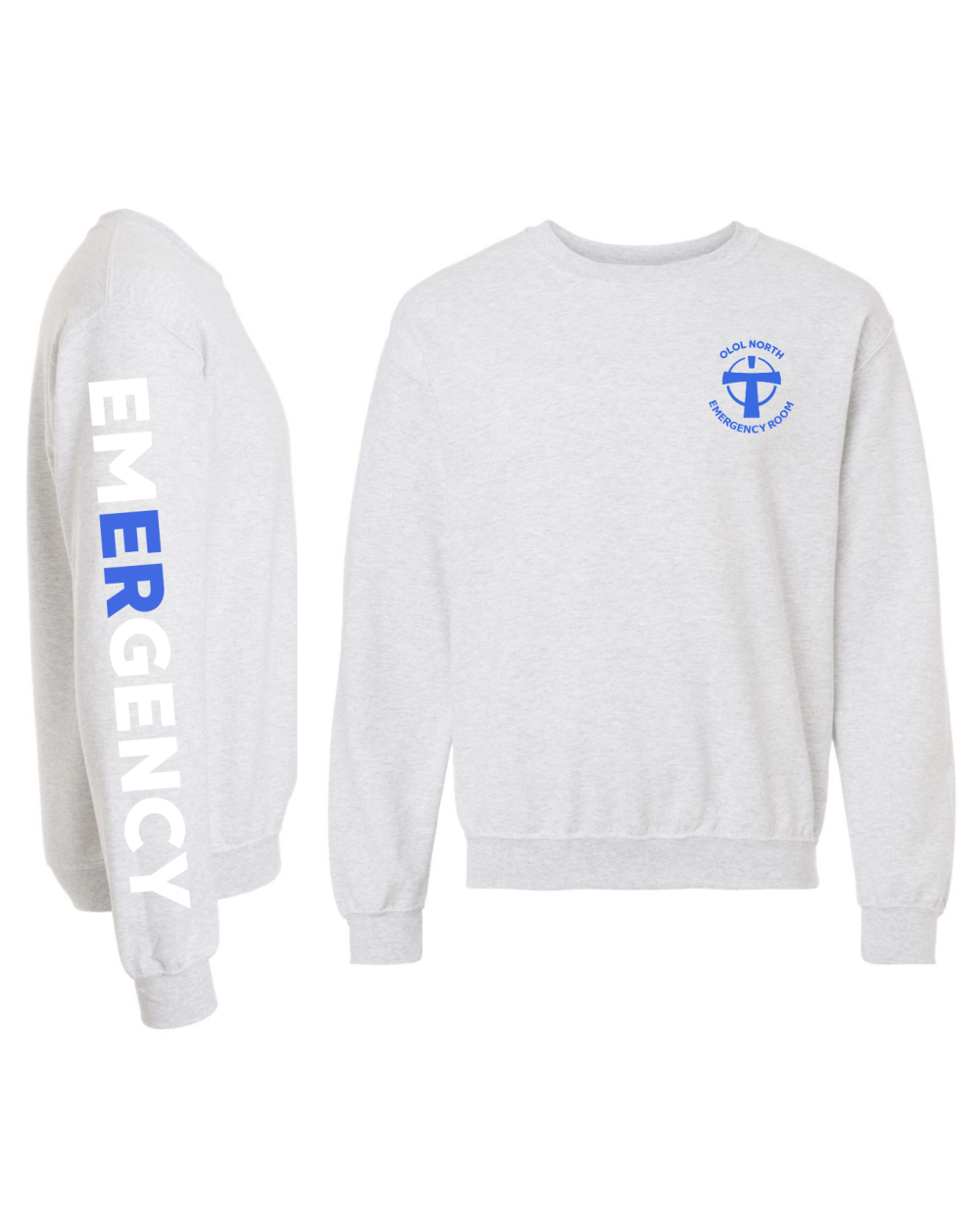 OLOL North - Crewneck Sweatshirt with ER arm sleeve