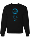 Sun Moon Crystals Boho Crewneck Sweatshirt-Crewneck Sweatshirt-S-Black-Revival Ink