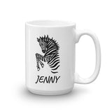 Zebra Personalized Coffee Mug