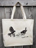 Blackbirds Garden Canvas Tote Bag - Revival Ink Shirts
