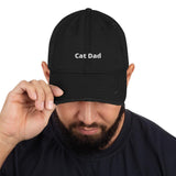 Embroidered Cat Dad Hat-hat-Black-Revival Ink
