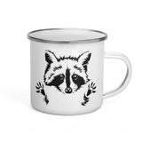 Raccoon Enamel Coffee Mug