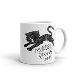 Murder Paws Funny Cat Mug