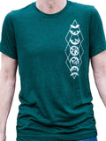 Mens Moon Phases Shirt-Mens T-Shirts-2XL-Green-Revival Ink