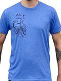 Funny Octopus Mens Shirt-Mens T-Shirts-2XL-Blue-Revival Ink