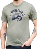 Wanderlust Mens Graphic Tee-Mens T-Shirts-2XL-Green-Revival Ink
