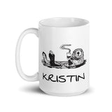 Otter Personalized Ceramic Coffee Mugs, Coffee Lover Gift