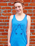 Narwhal Womens Tank Top-Womens Tank Tops-S-Blue-Revival Ink