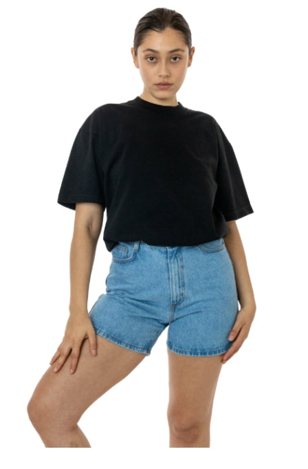 Los Angeles Apparel Garment-Dyed Crewneck T-Shirt