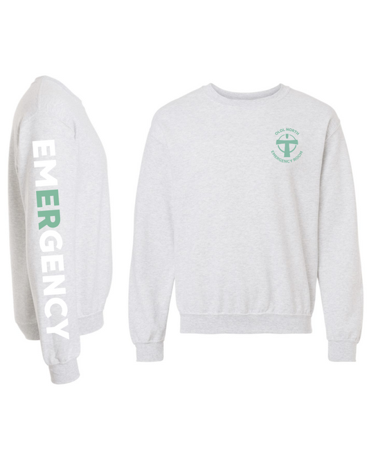 OLOL North - Crewneck Sweatshirt with ER arm sleeve