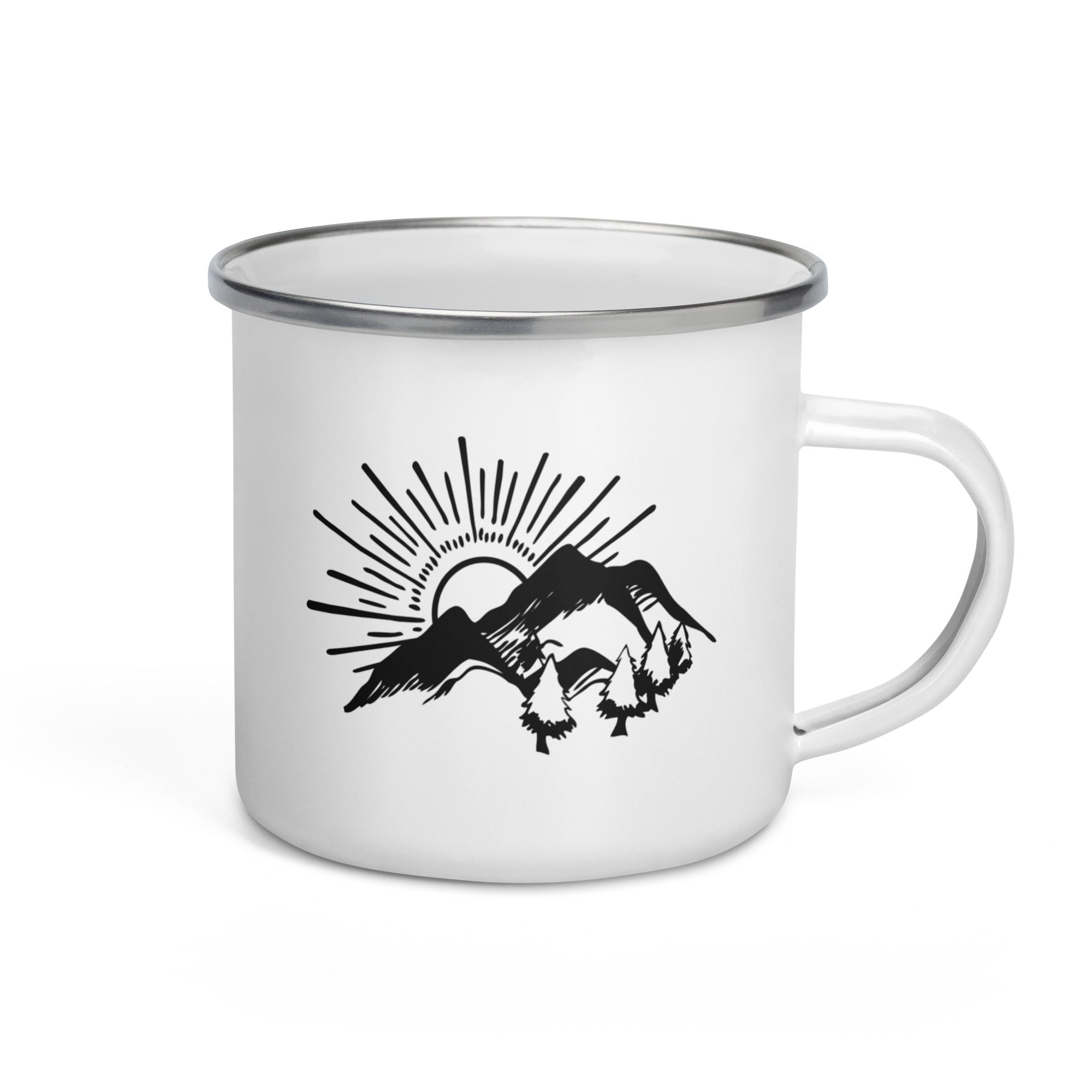 Camp Mug - White Enamel - Warm + Cozy Coffee Cup - 11oz