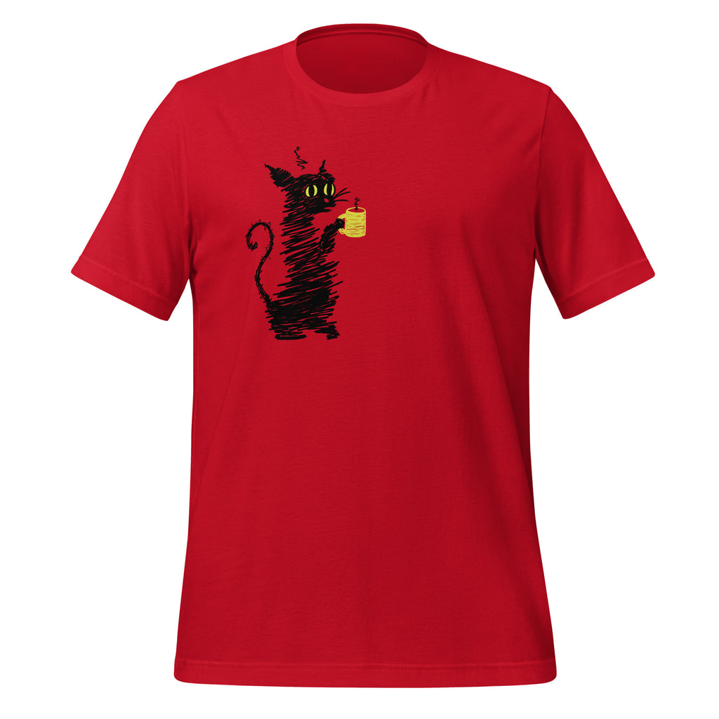 Coffee Cat Mens T-shirt