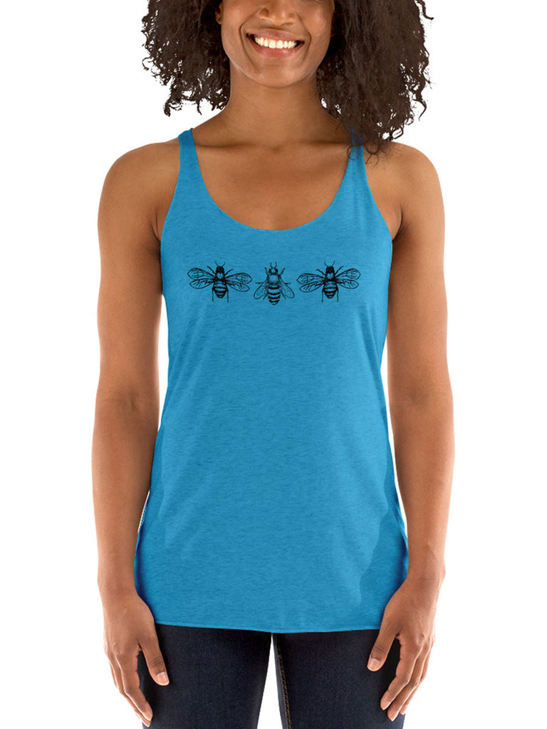 Bees Womens Racerback Tank Top - Ladies Shirts & Gifts by Revival