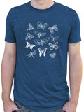 Vintage Butterflies Dark Academia Shirt-Mens T-Shirts-S-Navy-Revival Ink
