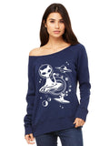 Alien Cat Sweatshirt For Women-Womens Sweatshirts-Revival Ink