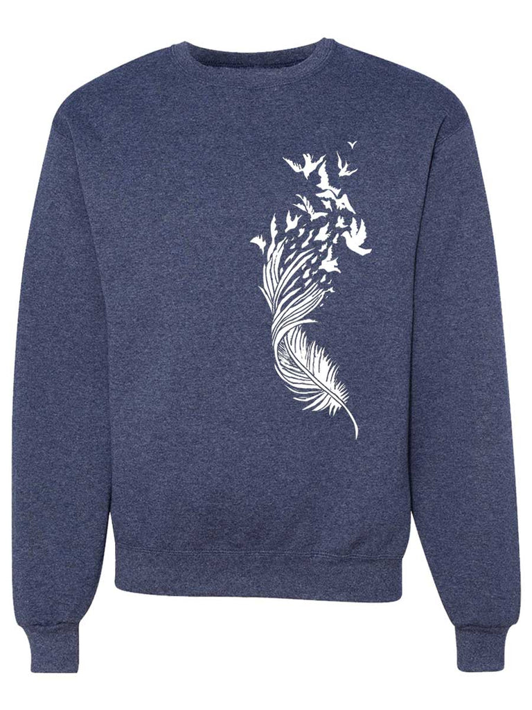 KS-QON BENG Peacock Feathers Men's Sweatshirts Crewneck Pullover Casual  Sweater Style : Clothing, Shoes & Jewelry 