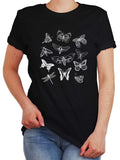 Vintage Butterflies Dark Academia Shirt-Mens T-Shirts-S-Black-Revival Ink