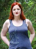 Cat Constellation Womens Tank Top-Womens Tank Tops-S-Navy-Revival Ink
