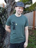 Coffee Cat Mens T-shirt-Mens T-Shirts-Revival Ink