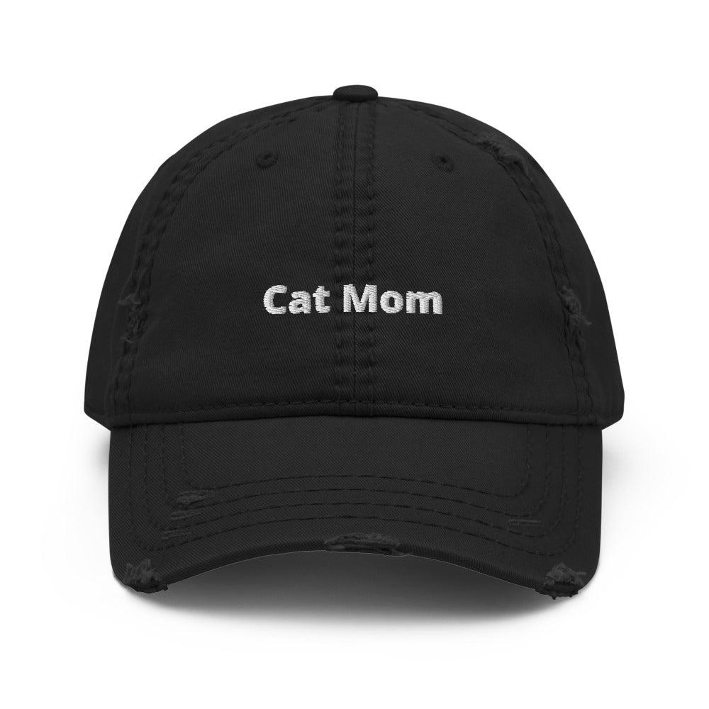 Cat Mom Baseball Cap Women's Cat Mom Hat Unstructured 