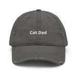 Embroidered Cat Dad Hat-hat-Charcoal Grey-Revival Ink