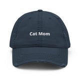 Embroidered Cat Mom Hat-hat-Navy-Revival Ink