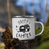 Happy Camper Enamel Mug--Revival Ink