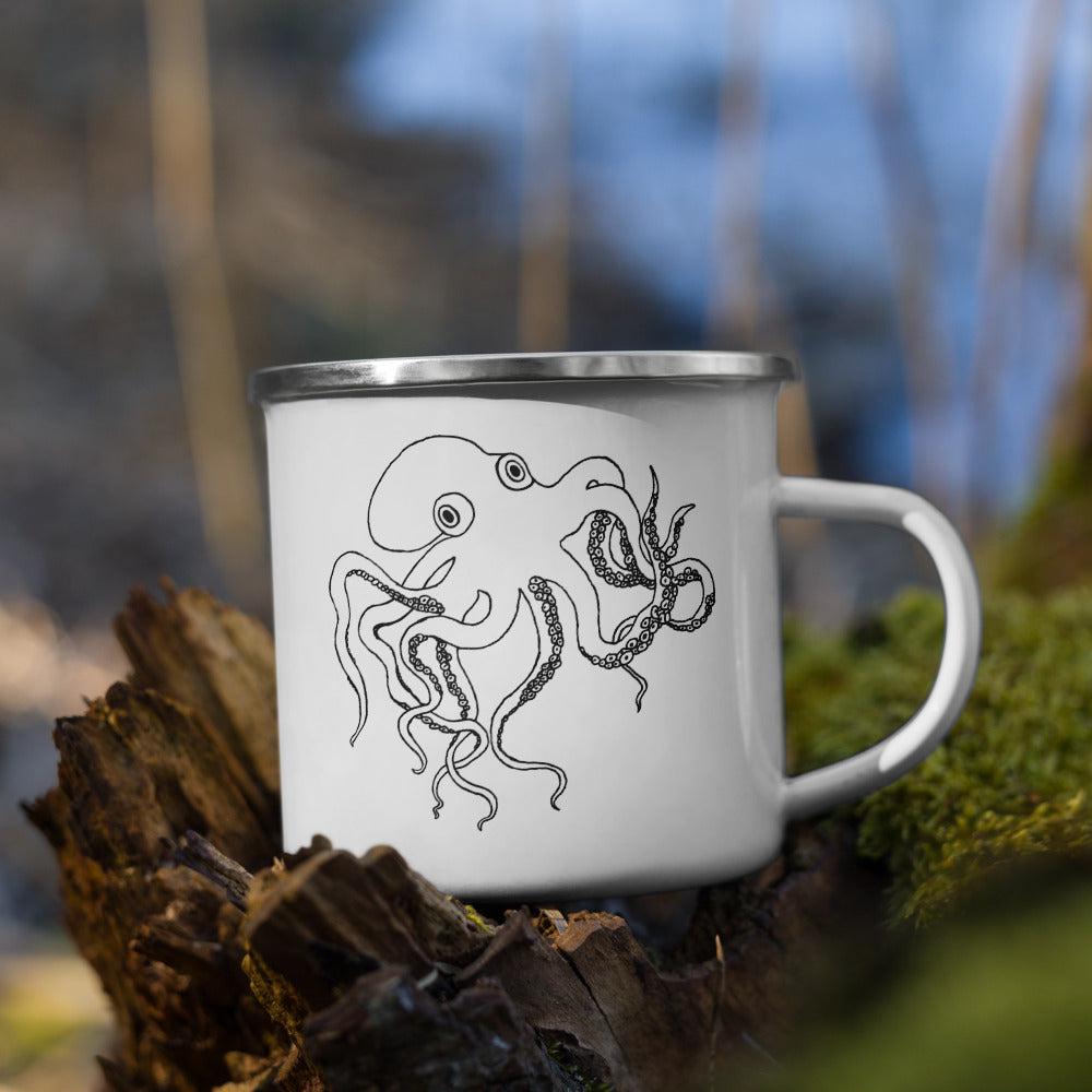 Octopus Enamel Camp Mug--Revival Ink