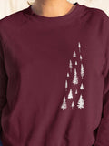 Evergreen Pine Trees Crewneck Sweatshirt-Crewneck Sweatshirt-Revival Ink
