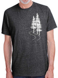 Evergreen Trees Mens T-Shirt