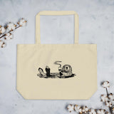 Coffee Otter Large Tote Bag-Revival Ink