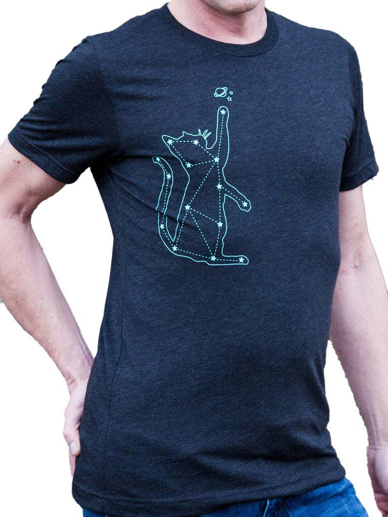 Mens Constellation Cat Shirt-Mens T-Shirts-Revival Ink