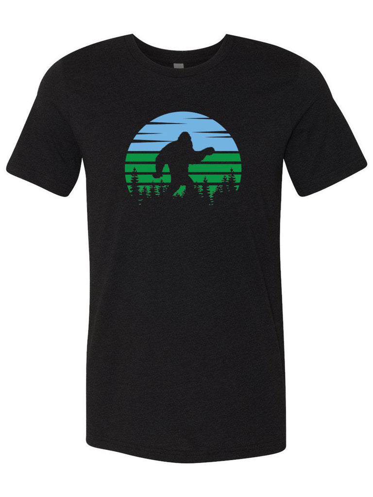 Sasquatch or Bigfoot Mens T-Shirt-Mens T-Shirts-S-Black-Revival Ink