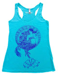 Mermaid Womens Graphic Tank Top-Womens Tank Tops-2XL-Turquoise-Revival Ink