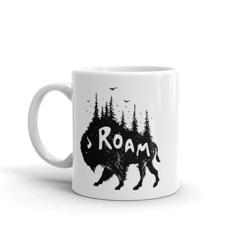 Buffalo Roam Coffee Mug-ceramic mugs-11oz-Revival Ink