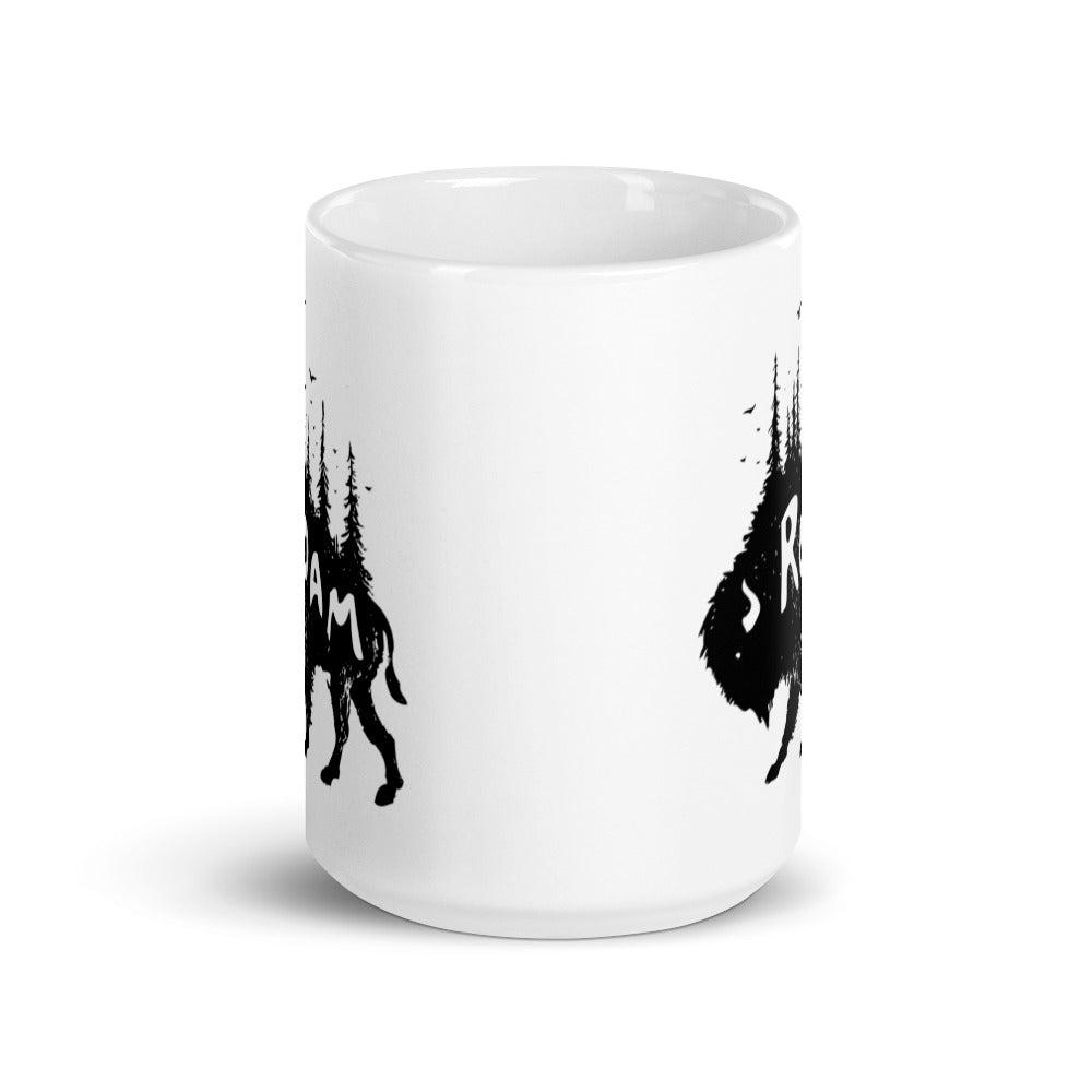 Buffalo Roam Coffee Mug-ceramic mugs-11oz-Revival Ink