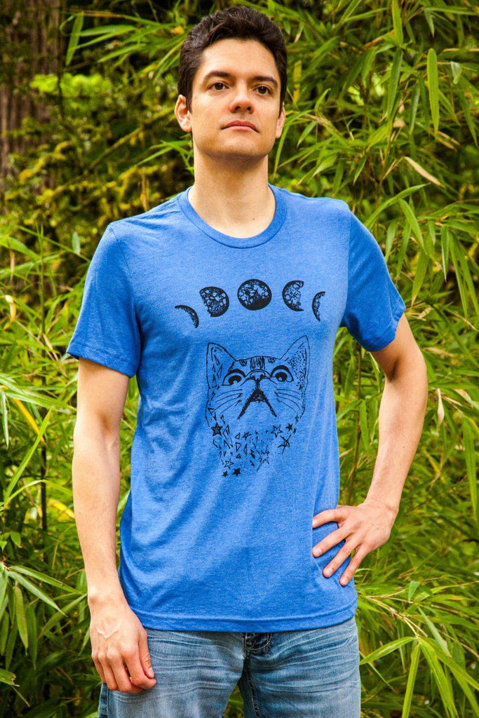 Moon Phase Cat Shirt | Cat Dad Gift for Men - Revival Ink Shirts