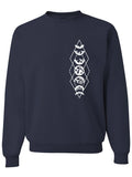 Moon Phases Crewneck Sweatshirt-Crewneck Sweatshirt-S-Navy-Revival Ink