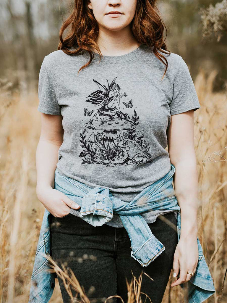 Fairy Mens Ink Revival Men\'s Mushroom – T-Shirts Ink Buy Tees | | Graphic Revival