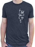 Mushrooms Mens Shirt-Mens T-Shirts-S-Dark Gray-Revival Ink