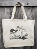 Snails & Mushrooms Market Tote Bag - Revival Ink Shirts