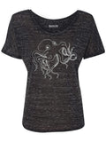 Octopus Womens Graphic Tee-Womens T-Shirts Relaxed-S-Grey-Revival Ink