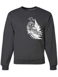 Owl Crewneck Sweatshirt-Crewneck Sweatshirt-S-Dark Gray-Revival Ink