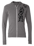 Panda Mens or Womens Zip Hoodie Sweatshirt-Hoodies Unisex-XS-Gray-Revival Ink