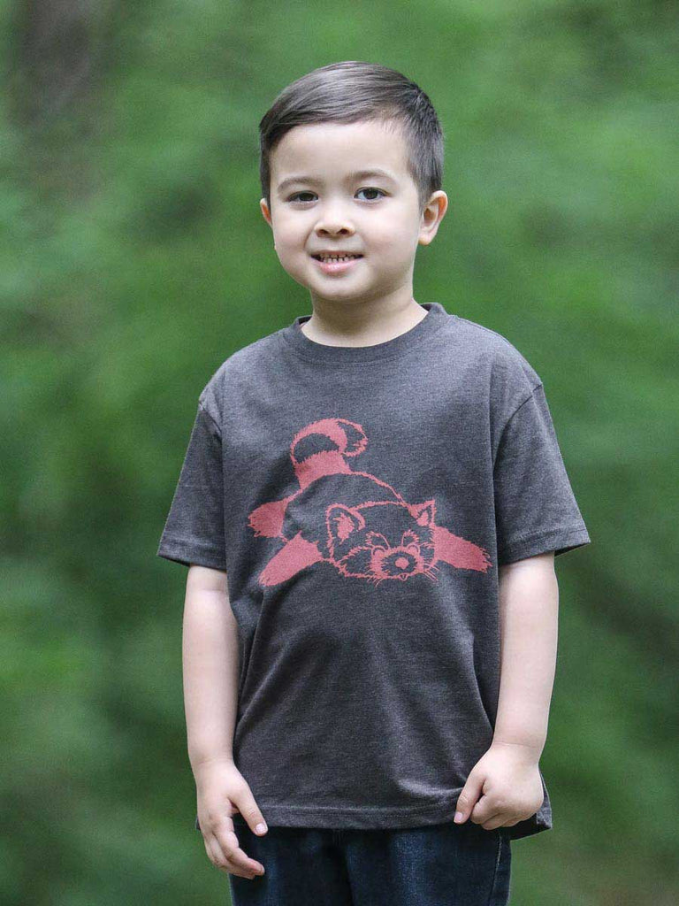 Red Panda Kids Tee | Kids Gift-Kids Shirts Unisex-S (6/7)-Brown-Revival Ink