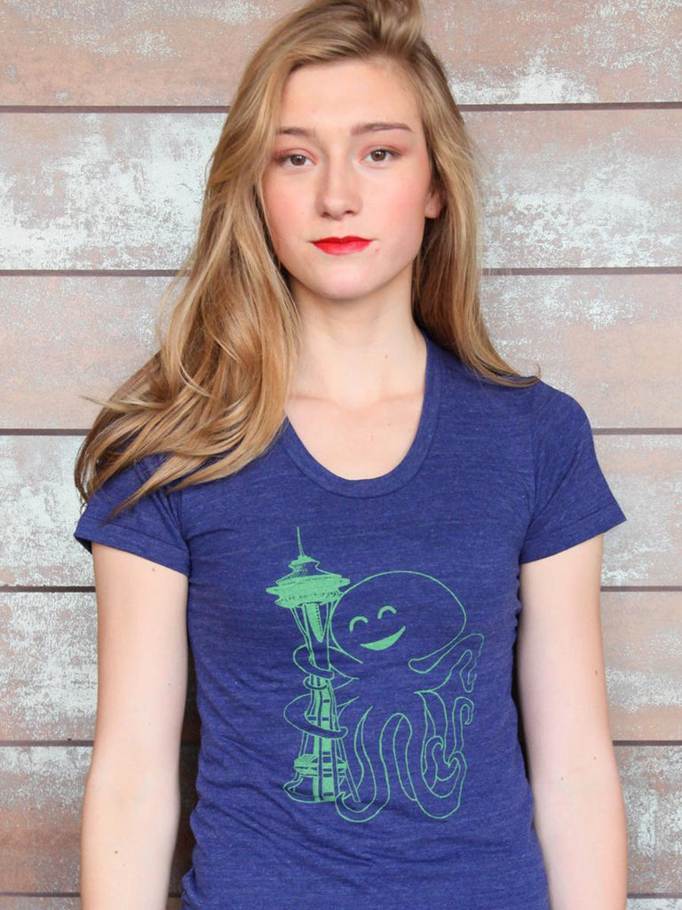 Seattle Octopus Womens Tee - Revival Ink Shirts