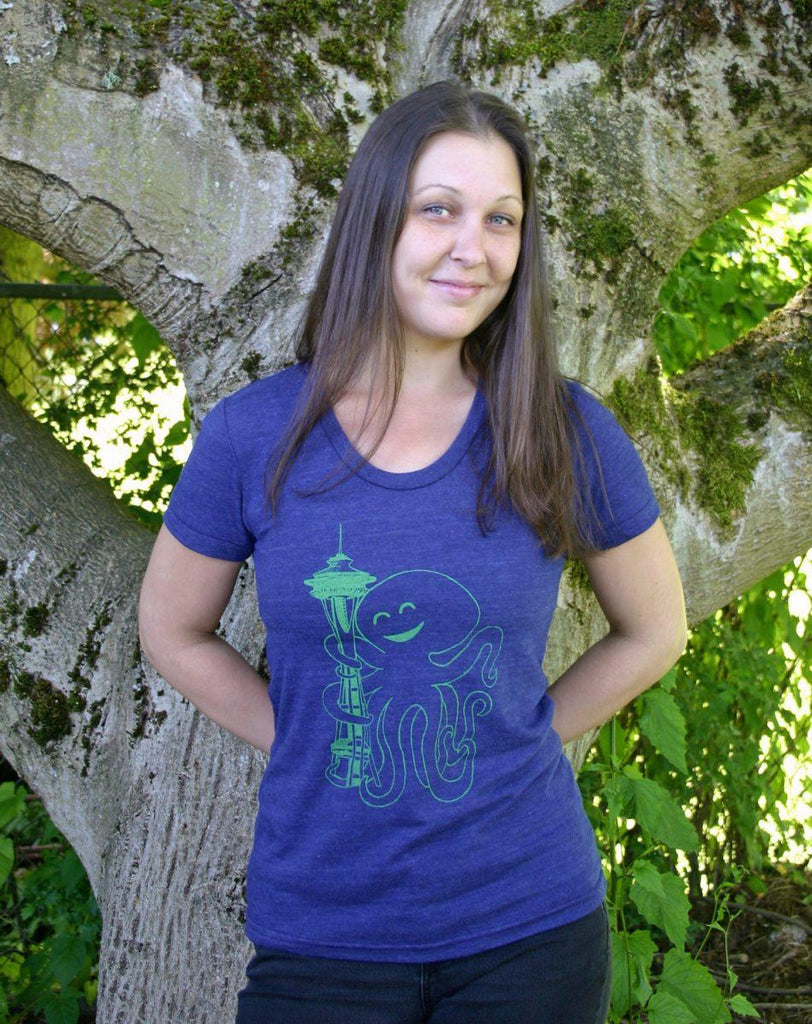 Seattle Octopus Womens Tee - Revival Ink Shirts