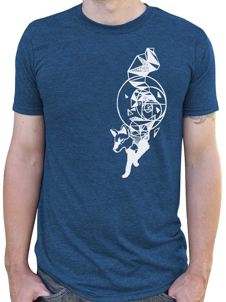 Fox Mens T-Shirt-Mens T-Shirts-S-Navy-Revival Ink