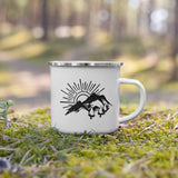 Sun in the Mountains Camping Coffee Mug