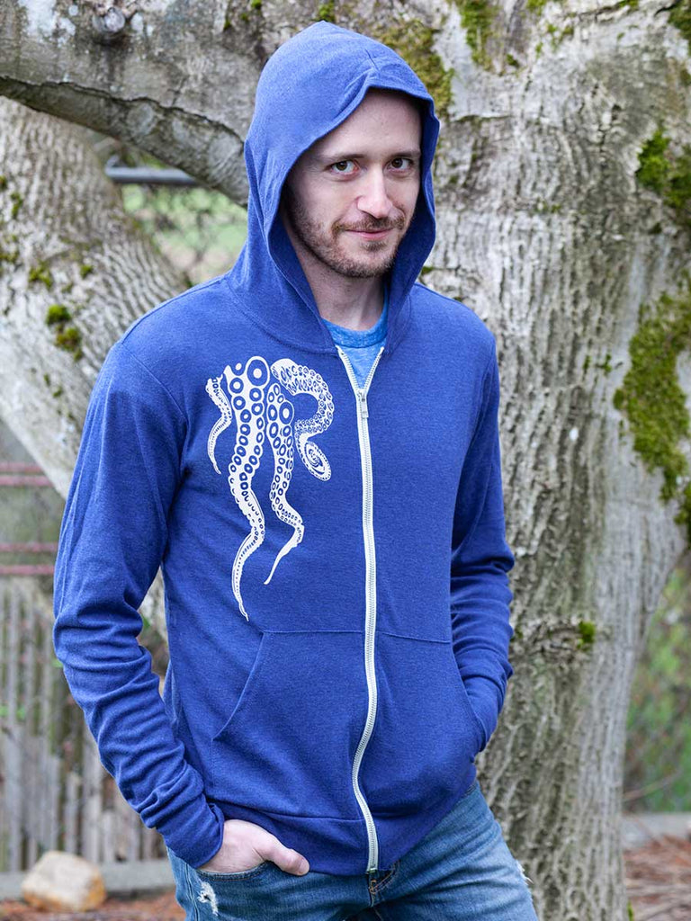 Octopus Tentacles Zip Up Hoodie Sweatshirt